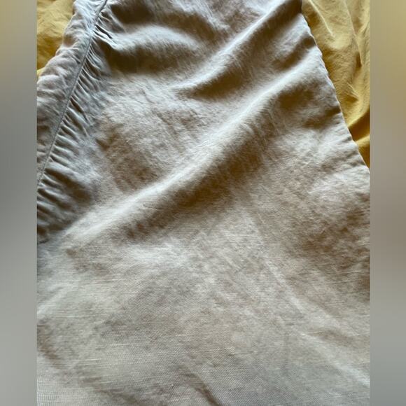 Eileen Fisher Linen Blend Light Weight Wide Leg Low Rise Beige Boho Pants Size12 - Picture 13 of 13